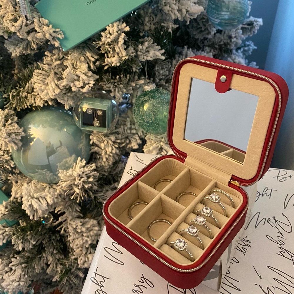PU Leather Red Jewelry Box…. Last minute gift idea. See video